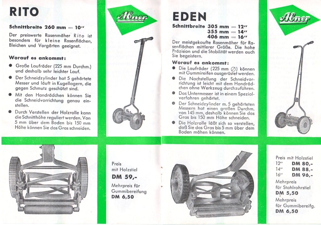 EDEN ABNER Katalog 1959